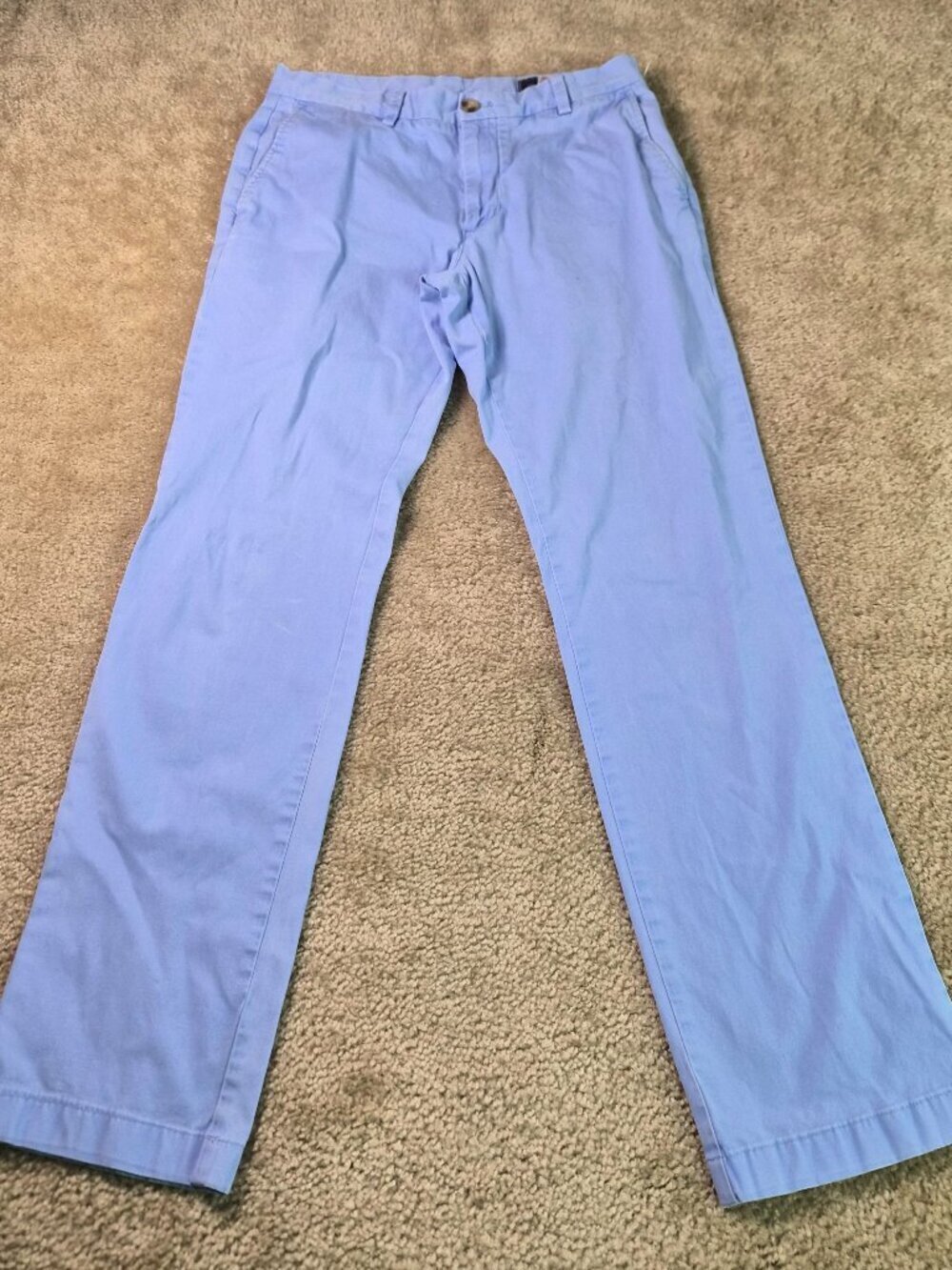 Vineyard Vines Breaker Pants Mens 32x34 Blue Chino Preppy Casual Flat Front F978